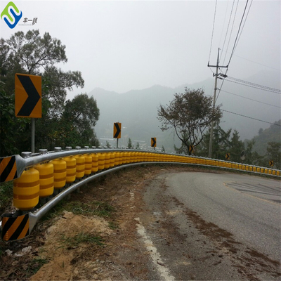 Plastik Eva Pu Anti Crash Guardrail Safety Highway Roller Barrier Dapat Diperluas